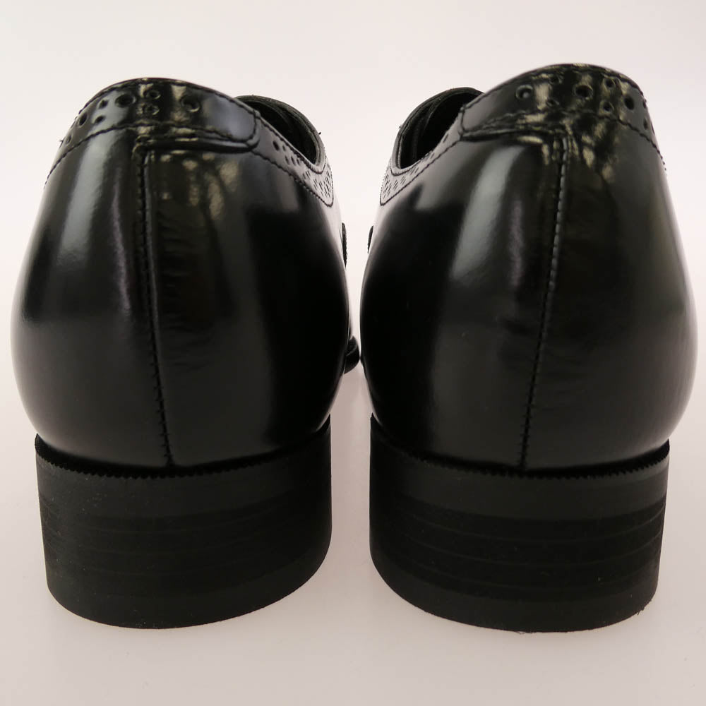 MACKINTOSH PHILOSOPHY マッキントッシュフィロソフィー M61A TROTTER セミブローグ レザー シューズ ブラック系 26.5cm【極上美品】【中古】