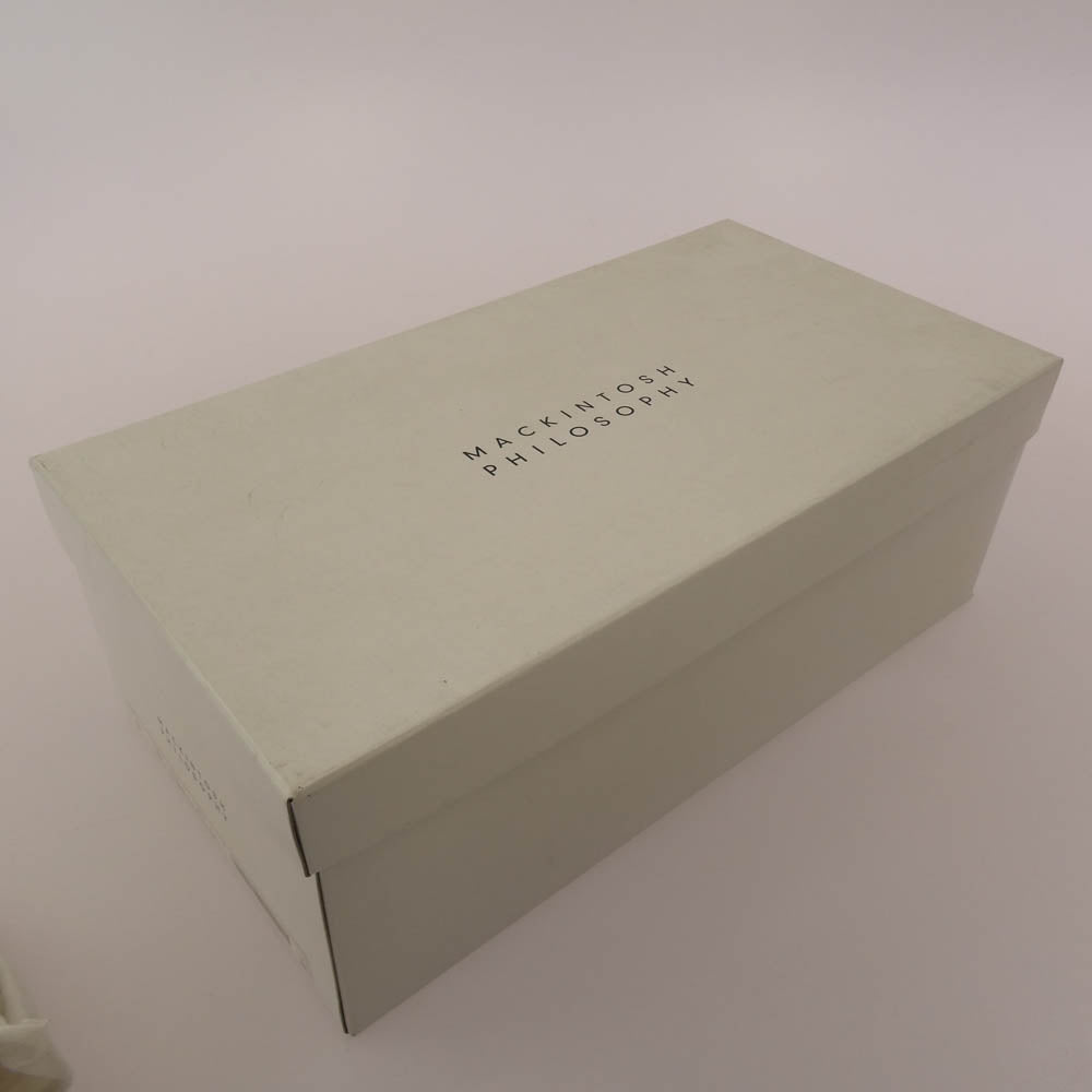 MACKINTOSH PHILOSOPHY マッキントッシュフィロソフィー M61A TROTTER セミブローグ レザー シューズ ブラック系 26.5cm【極上美品】【中古】