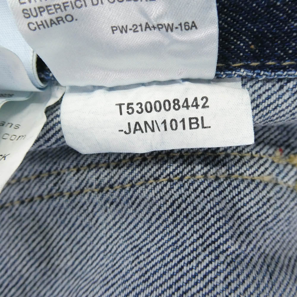 CALVIN KLEIN カルバンクライン J220662-1A4 BOXY CROPPED DENIM Jacket ボクシー クロップド デニム ジャケット インディゴブルー系 XS【極上美品】【中古】