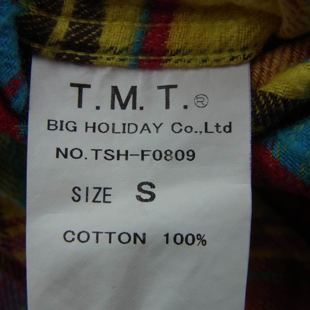 TMT ティーエムティー TSH-F0809 ウエスタン チェック 長袖 シャツ マルチカラー系 S【中古】