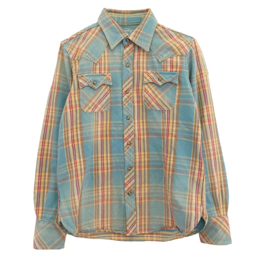 TMT ティーエムティー TSH-S14EC02 ウエスタン チェック 長袖 シャツ マルチカラー系 S【中古】