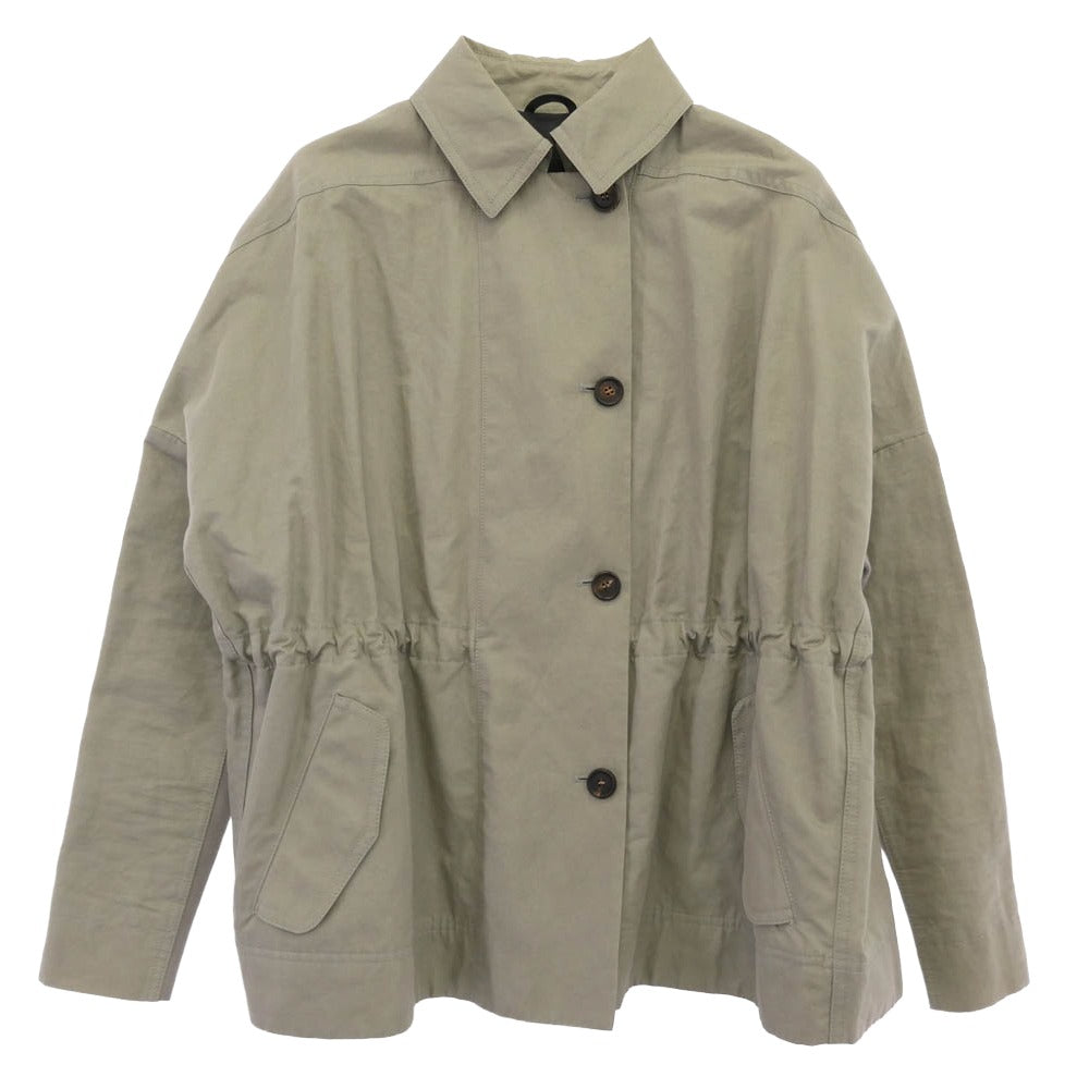Brunello Cucinelli ブルネロクチネリ ニット切替 コットン ハーフコート ショートコート カーキ系 42【中古】