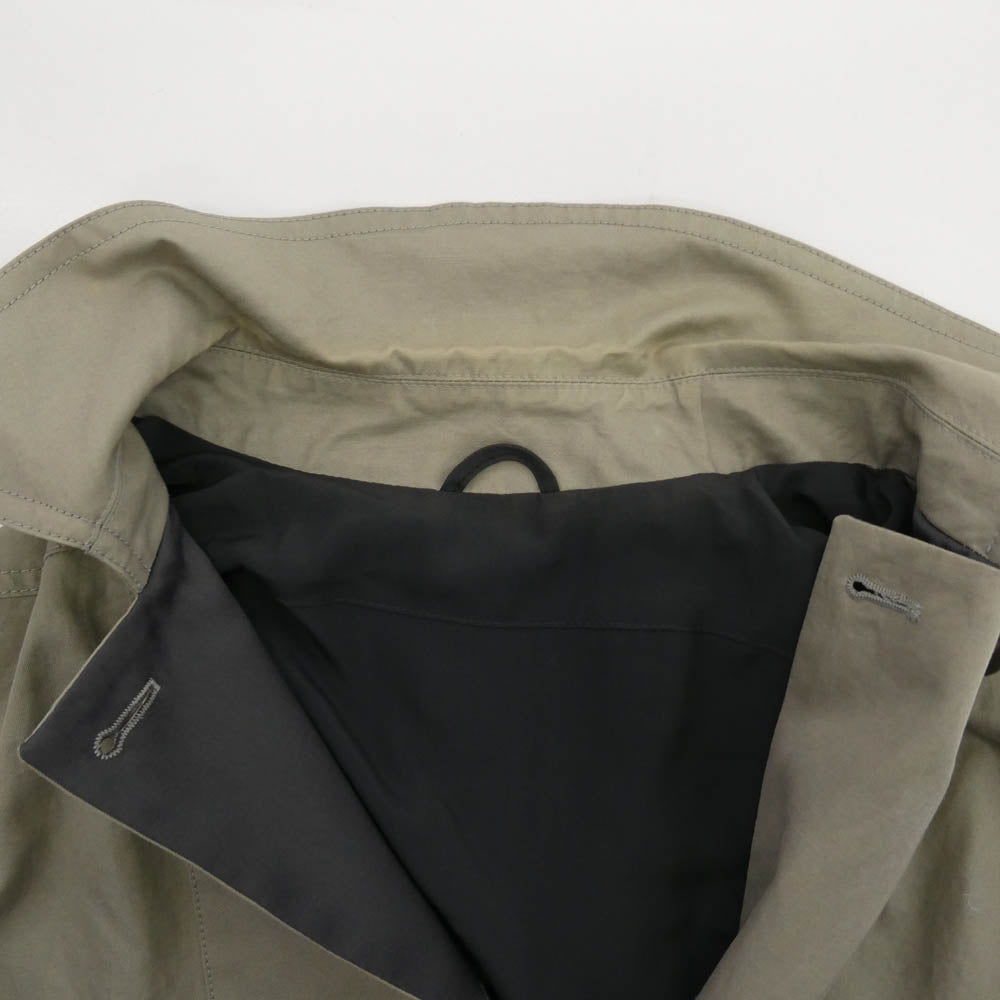 Brunello Cucinelli ブルネロクチネリ ニット切替 コットン ハーフコート ショートコート カーキ系 42【中古】