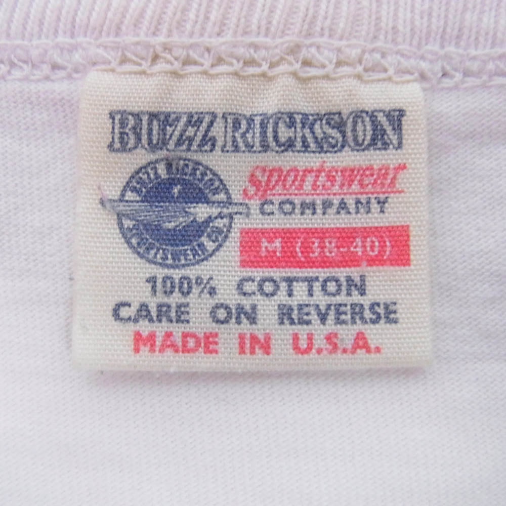 Buzz Rickson's バズリクソンズ USA製 US,AIR FORCE 長袖 tシャツ カットソー ホワイト系 M【中古】