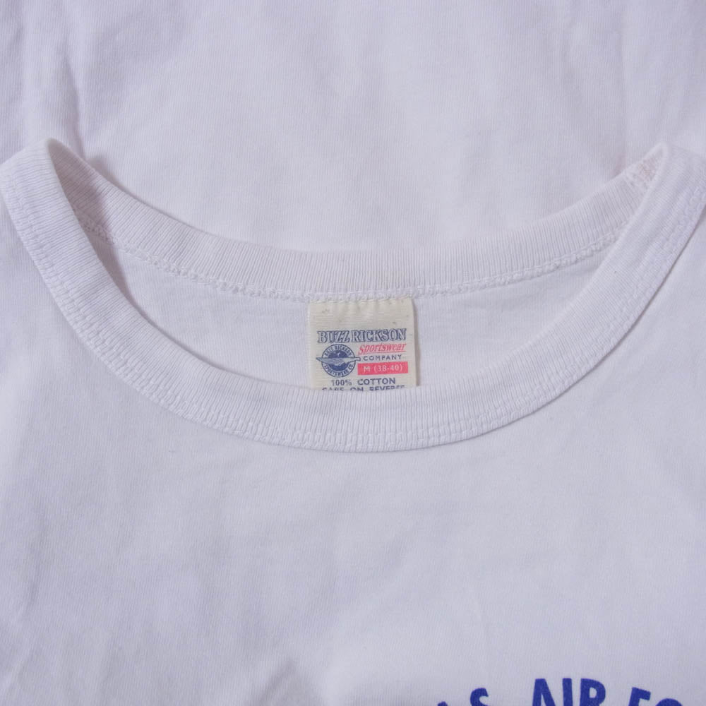 Buzz Rickson's バズリクソンズ USA製 US,AIR FORCE 半袖 tシャツ カットソー ホワイト系 M【中古】