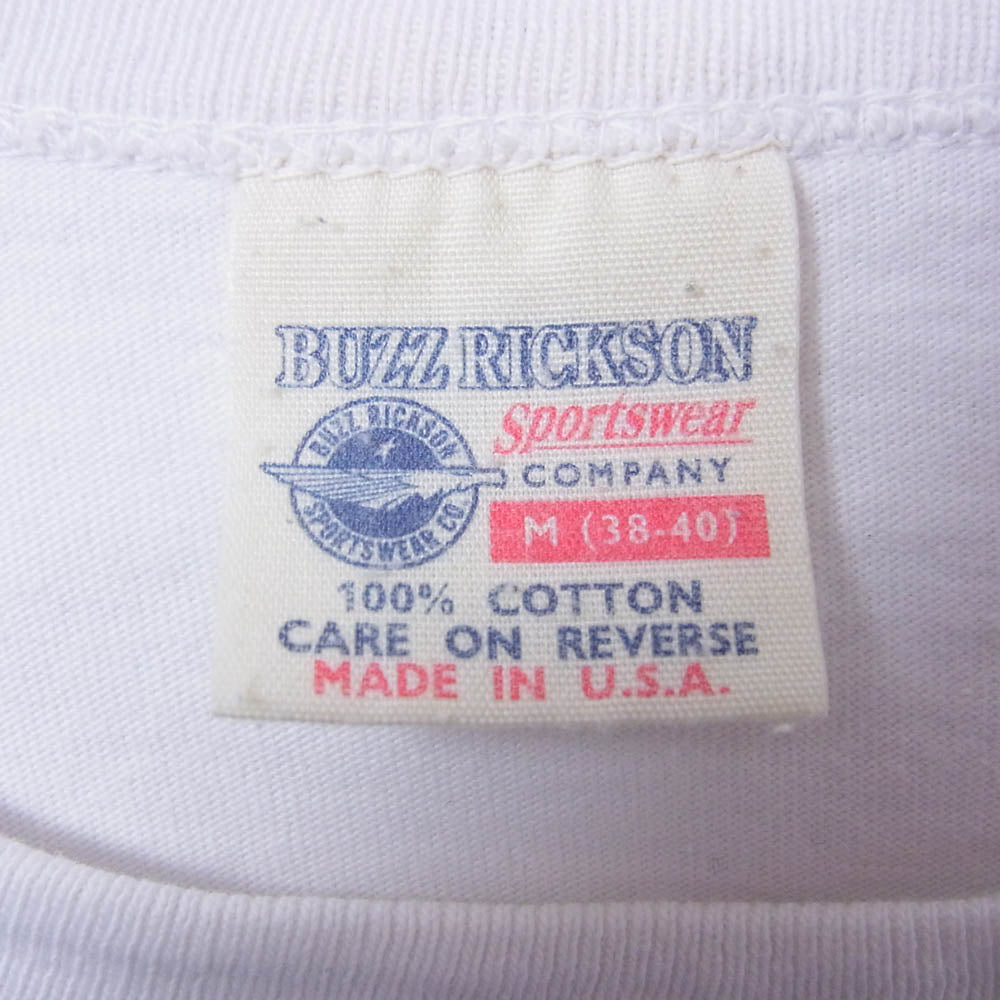 Buzz Rickson's バズリクソンズ USA製 US,AIR FORCE 半袖 tシャツ カットソー ホワイト系 M【中古】