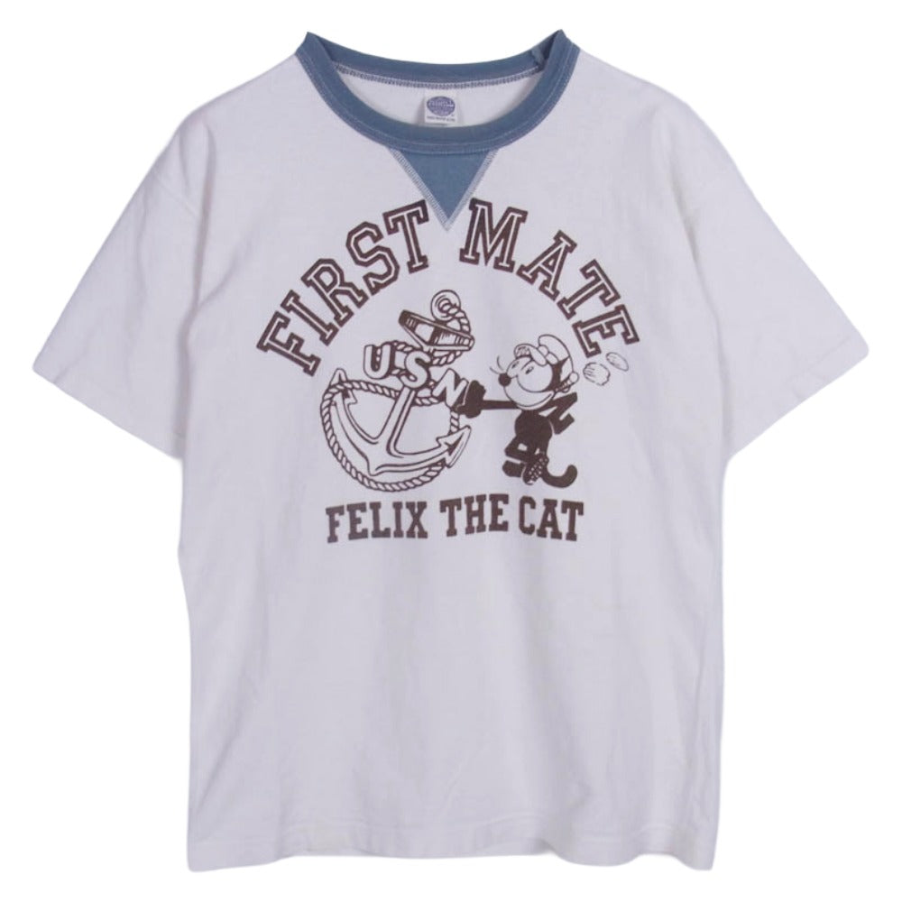 TOY'S McCOY トイズマッコイ FELIX THE CAT FIRST MATE フィリックス ザ キャット 半袖 tシャツ ホワイト系 M【中古】