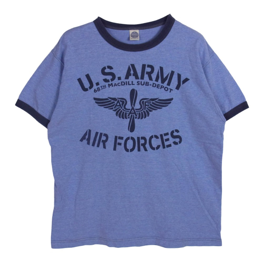 TOY'S McCOY トイズマッコイ US,ARMY リンガー 半袖 tシャツ パープル系 L【中古】