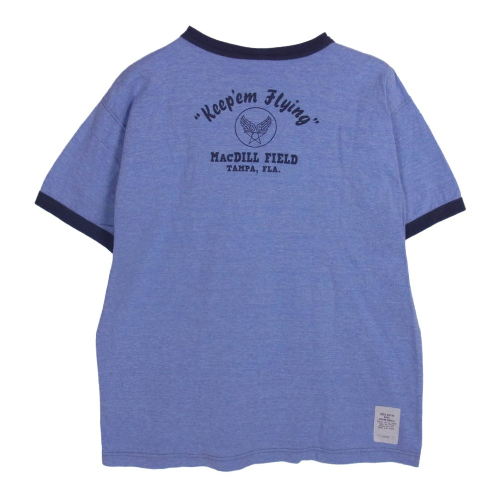 TOY'S McCOY トイズマッコイ US,ARMY リンガー 半袖 tシャツ パープル系 L【中古】