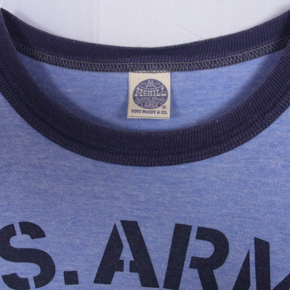 TOY'S McCOY トイズマッコイ US,ARMY リンガー 半袖 tシャツ パープル系 L【中古】