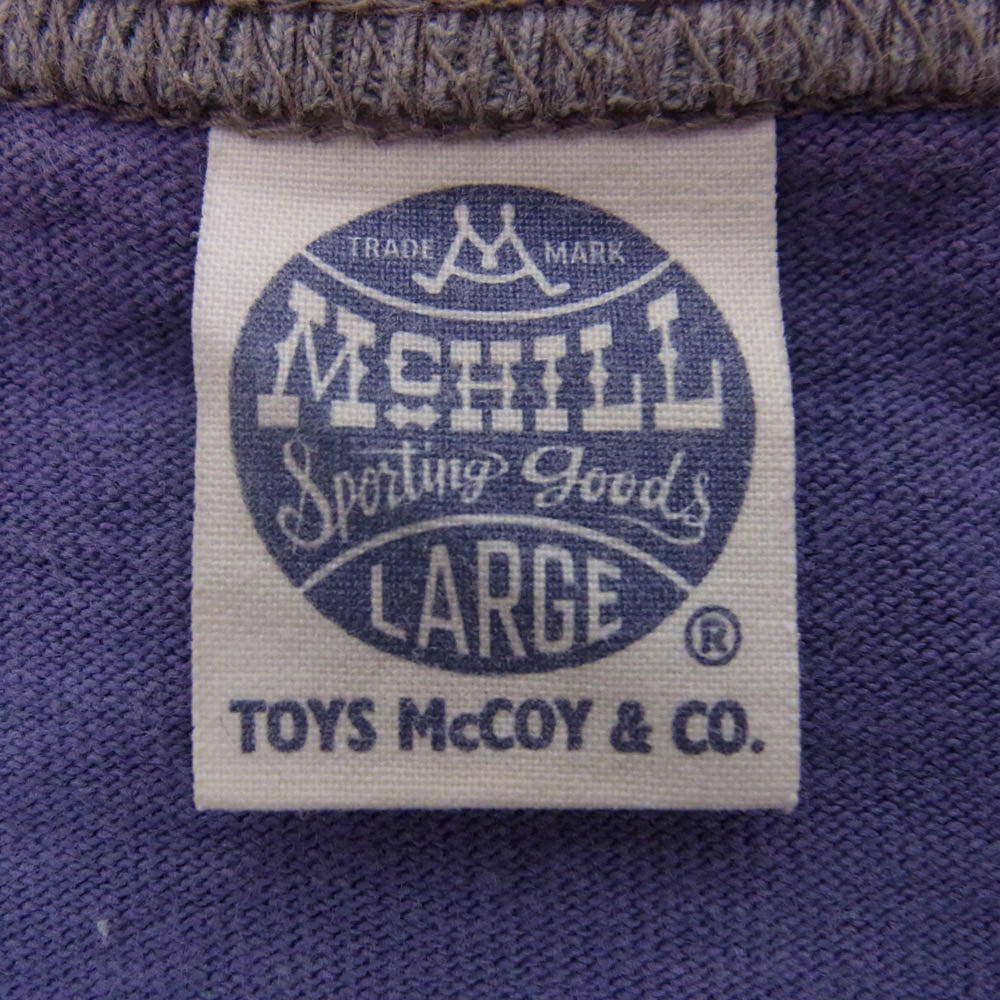 TOY'S McCOY トイズマッコイ FELIX THE CAT NAVAL AVIATOR フィリックス ザ キャット 半袖 tシャツ パープル系 L【中古】