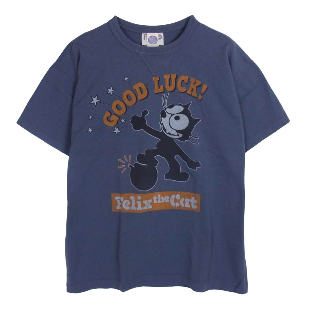 TOY'S McCOY トイズマッコイ FELIX THE CAT GOOD LUCK フィリックス ザ キャット 半袖 tシャツ チャコール系 L【中古】