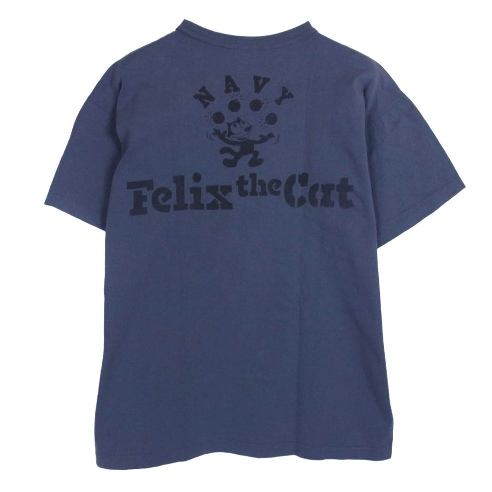 TOY'S McCOY トイズマッコイ FELIX THE CAT GOOD LUCK フィリックス ザ キャット 半袖 tシャツ チャコール系 L【中古】