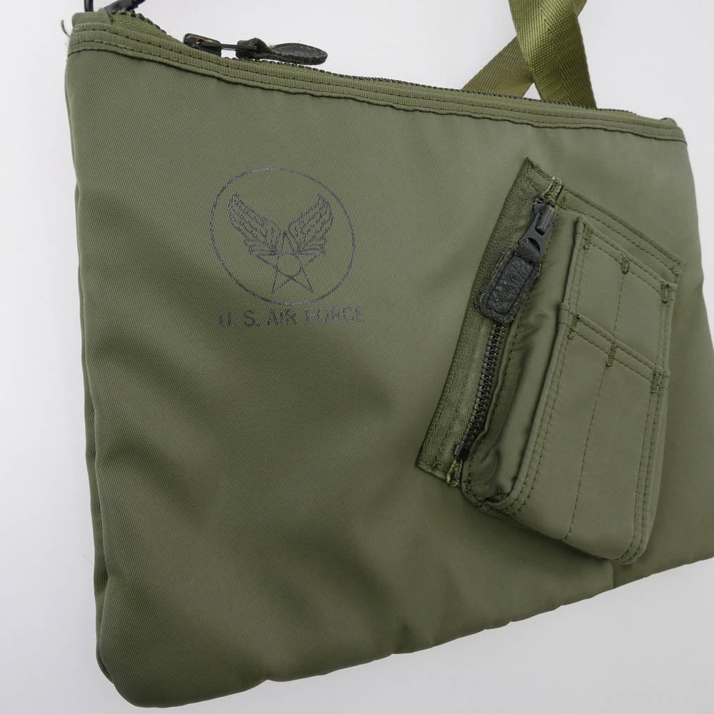 Pherrow's フェローズ U,S,AIR FORCE ミリタリー サコッシュ ショルダー バッグ モスグリーン系【中古】