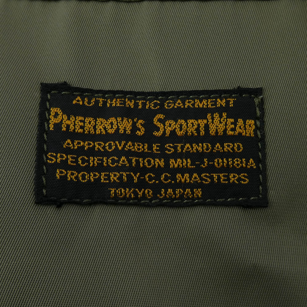 Pherrow's フェローズ U,S,AIR FORCE ミリタリー サコッシュ ショルダー バッグ モスグリーン系【中古】