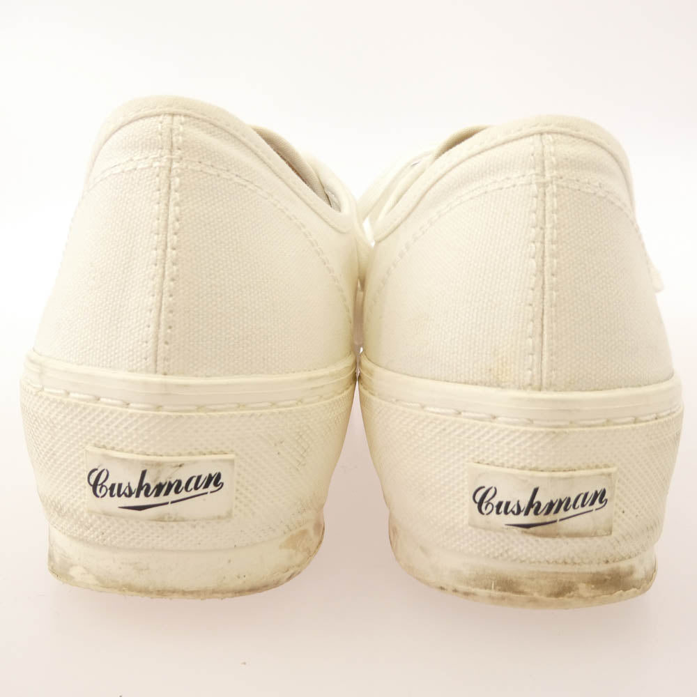 クッシュマン WWII LOW CUT CANVAS SNEAKERS ローカット スニーカー ホワイト系 8【中古】