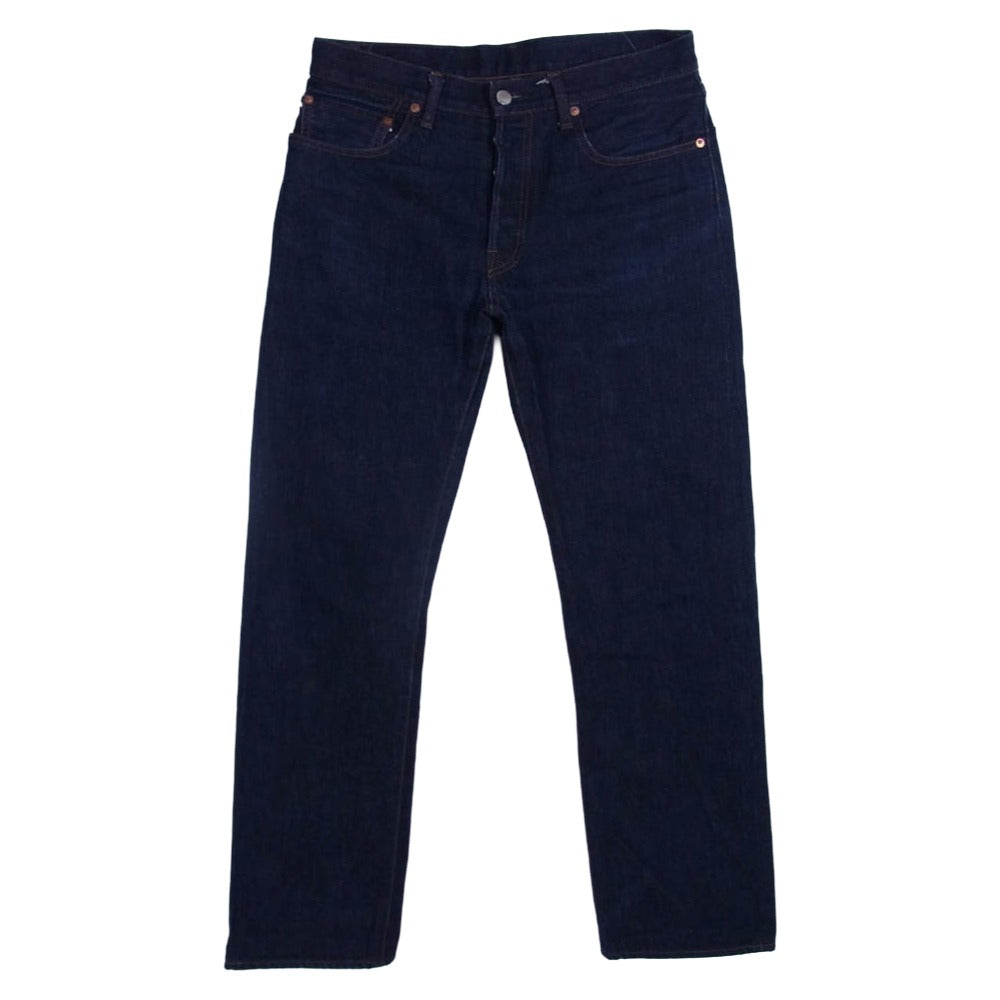 KOJIMA GENES 児島ジーンズ 赤耳 ボタンフライ デニム パンツ インディゴブルー系 32【中古】