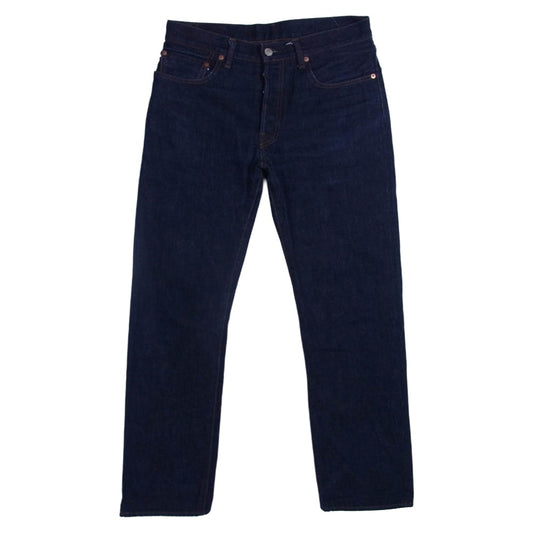 KOJIMA GENES 児島ジーンズ 赤耳 ボタンフライ デニム パンツ インディゴブルー系 32【中古】