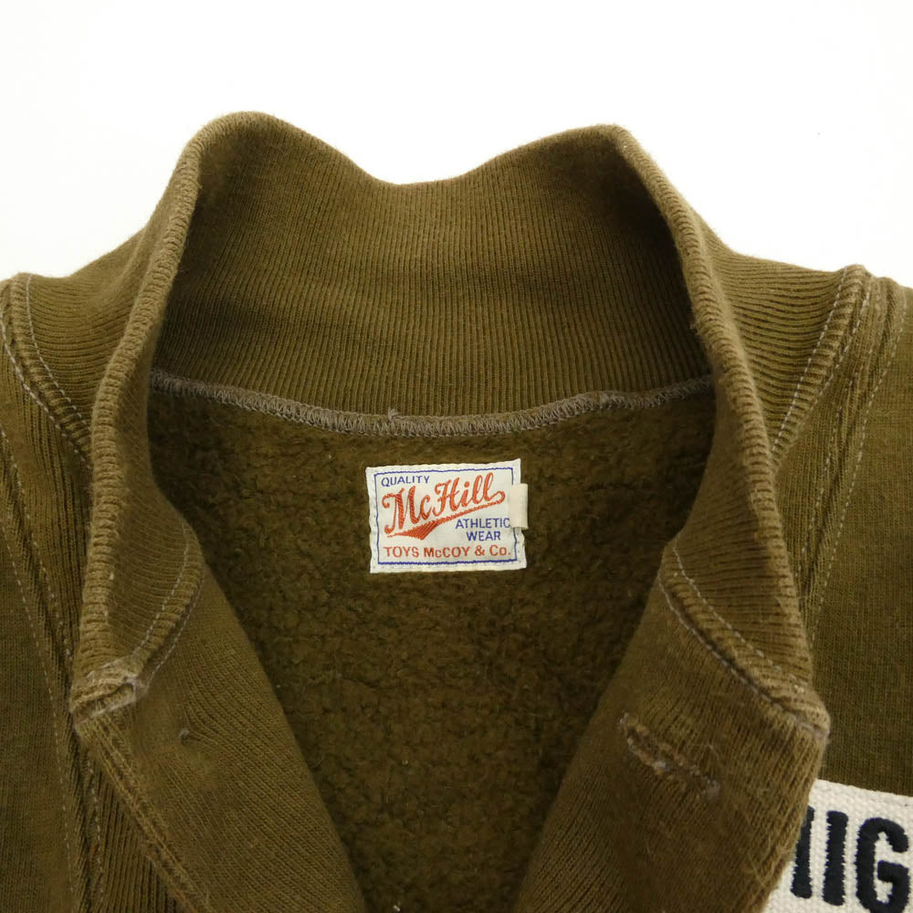 TOY'S McCOY トイズマッコイ ワーナー ブラザース ヘンリーネック スウェット トレーナー カーキ カーキ系 38【中古】