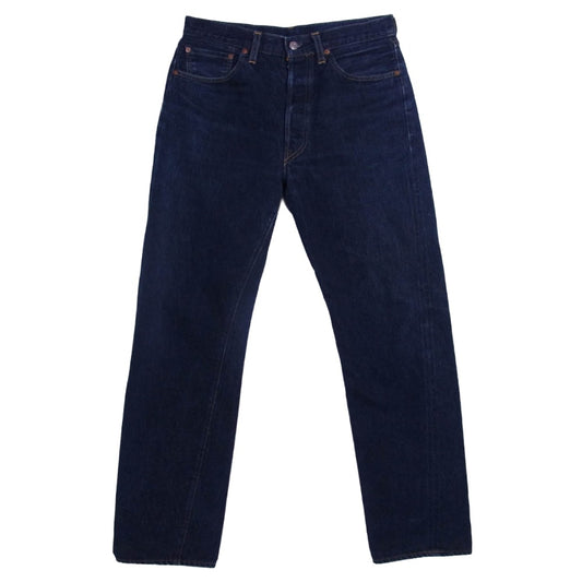 Levi's リーバイス USA製 90s 501XX BIGE ボタン裏555 バレンシア工場 デニム パンツ インディゴブルー系 W33/L36【中古】