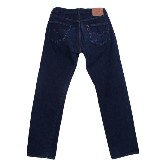 Levi's リーバイス USA製 90s 501XX BIGE ボタン裏555 バレンシア工場 デニム パンツ インディゴブルー系 W33/L36【中古】