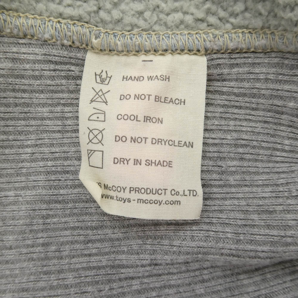 TOY'S McCOY トイズマッコイ FELIX USN VF-3 フィリックス スウェット ジップアップ ジャケット グレー系 ライトブルー系 M【中古】