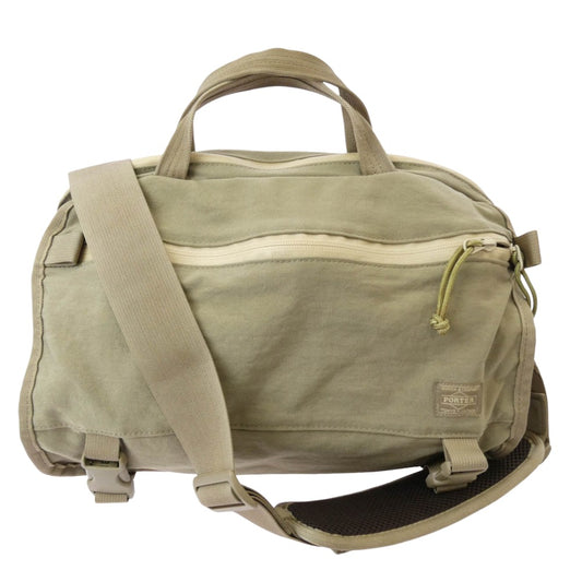 PORTER ポーター 568-08174 KLUNKERZ クランカーズ ショルダーバッグ ベージュ系【中古】