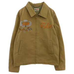 TOY'S McCOY トイズマッコイ TMJ2206 UTILITY JACKET FELIX THE CAT ユーティリティー ジャケット フィリックス ザキャット カーキ系 40【中古】