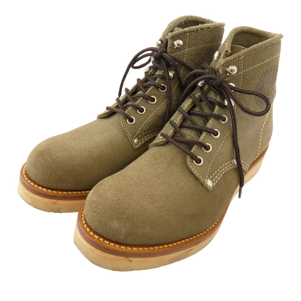 TOY'S McCOY トイズマッコイ WORK BOOTS IRONCLAD スエード ワークブーツ モスグリーン系 9E【中古】