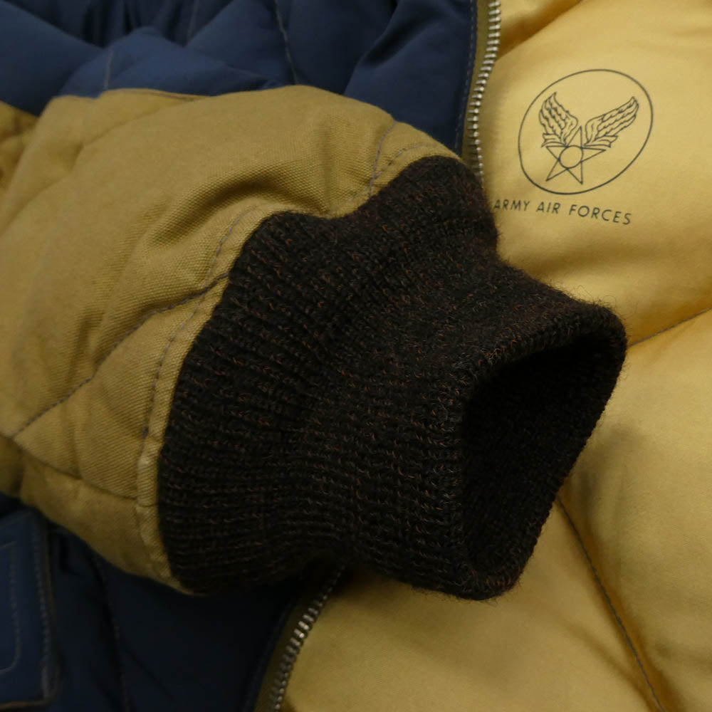 TOY'S McCOY トイズマッコイ MILITARY DOWN PARKA キルティング ダウン ジャケット ネイビー系 カーキ系 40【中古】