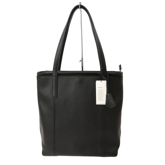 aniary アニアリ 07-02012 Shrink Leather シュリンクレザー ビジネストート BLACK ブラック系【極上美品】【中古】