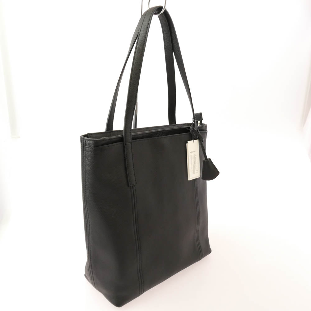 aniary アニアリ 07-02012 Shrink Leather シュリンクレザー ビジネストート BLACK ブラック系【極上美品】【中古】