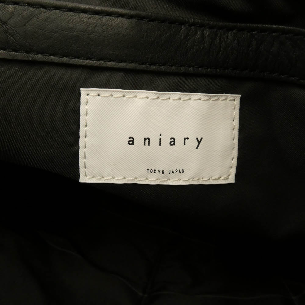 aniary アニアリ 36-02000 Artisan Leather ビジネストート ブラック系【極上美品】【中古】