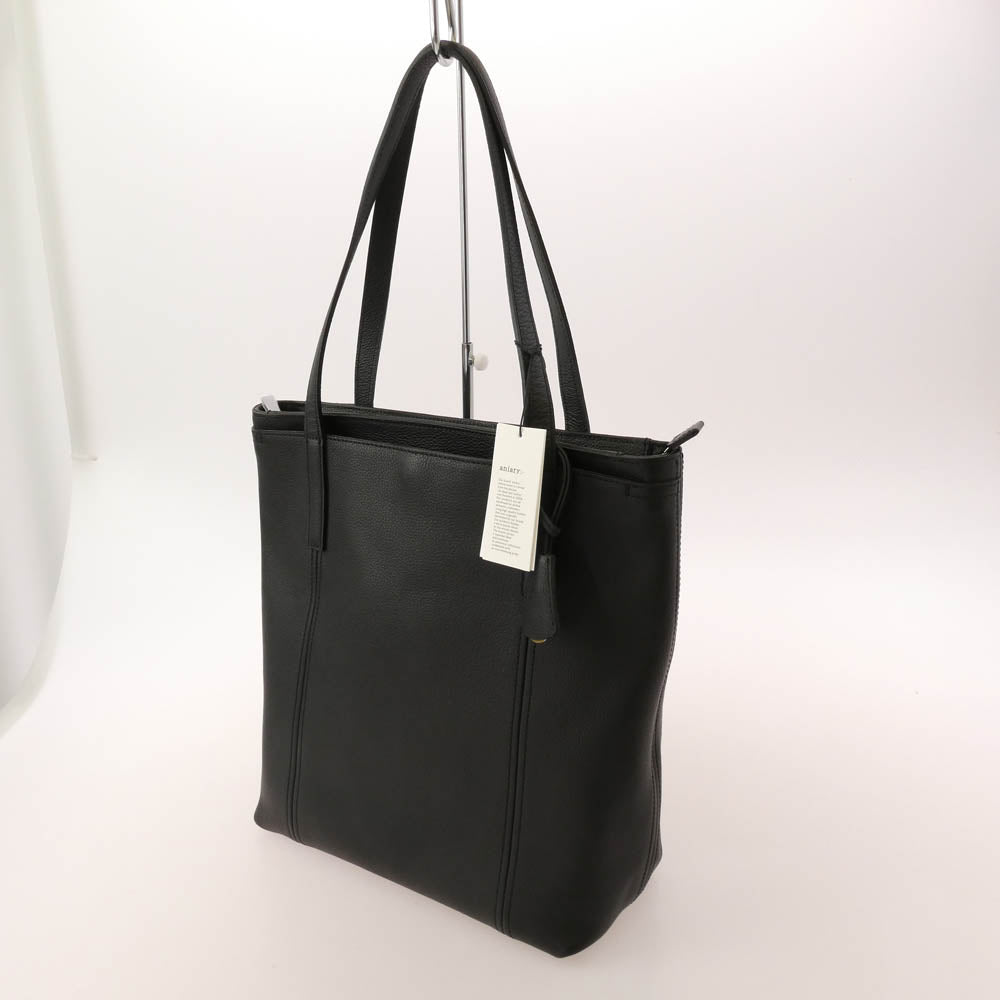 aniary アニアリ 07-02012 Shrink Leather ビジネストート シュリンクレザー ブラック系【極上美品】【中古】