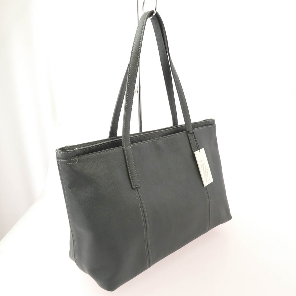 aniary アニアリ 07-02011 Shrink Leather シュリンクレザー ビジネストート グレー系【極上美品】【中古】