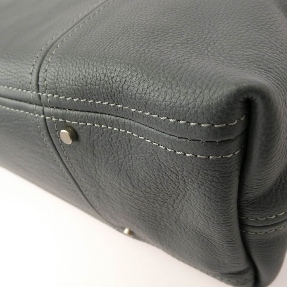 aniary アニアリ 07-02011 Shrink Leather シュリンクレザー ビジネストート グレー系【極上美品】【中古】
