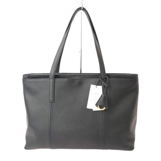 aniary アニアリ 07-02011 Shrink Leather シュリンクレザー ビジネストート NAVY ネイビー系【極上美品】【中古】