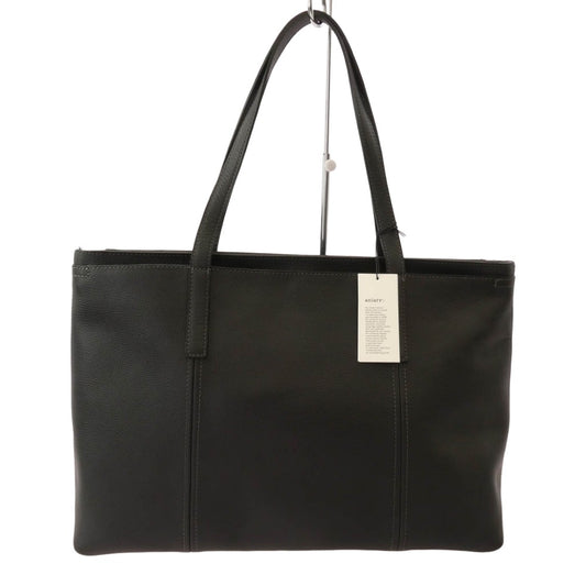 aniary アニアリ 07-02011 Shrink Leather シュリンクレザー ビジネストート チャコール系【極上美品】【中古】