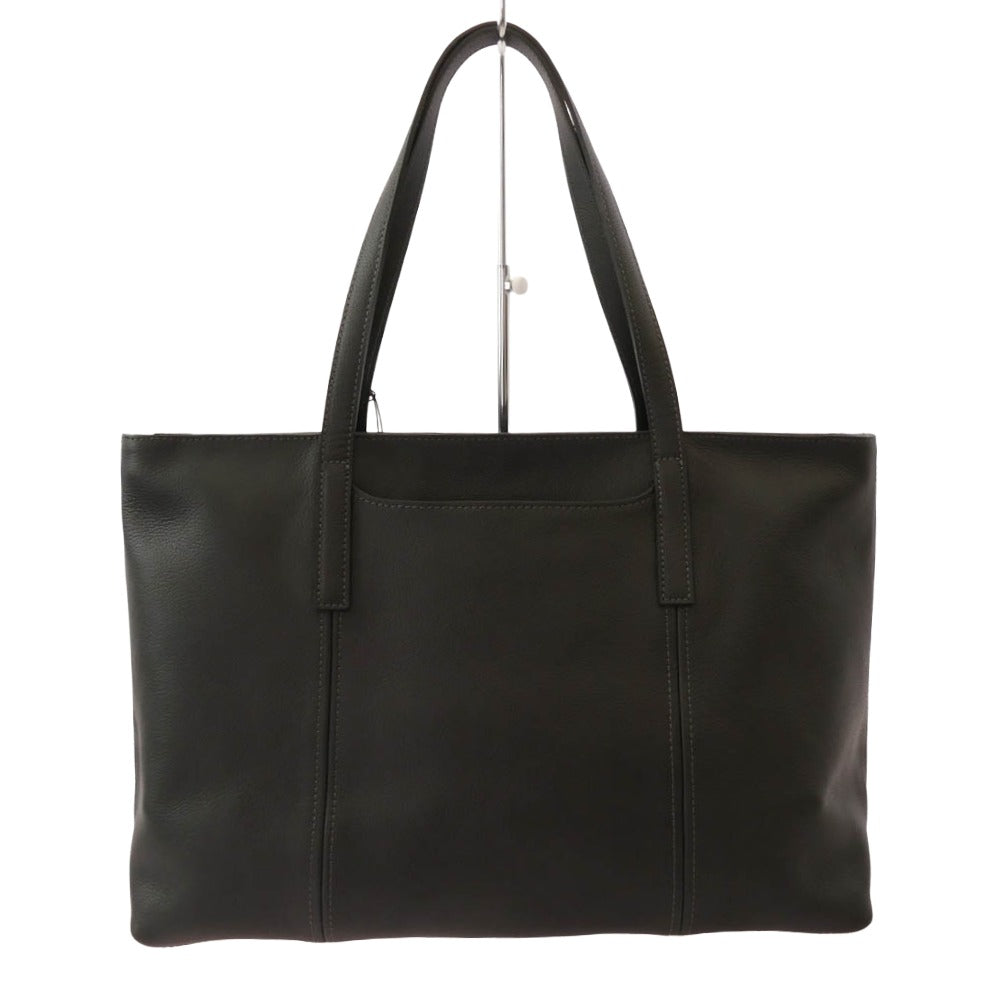 aniary アニアリ 07-02011 Shrink Leather シュリンクレザー ビジネストート チャコール系【極上美品】【中古】