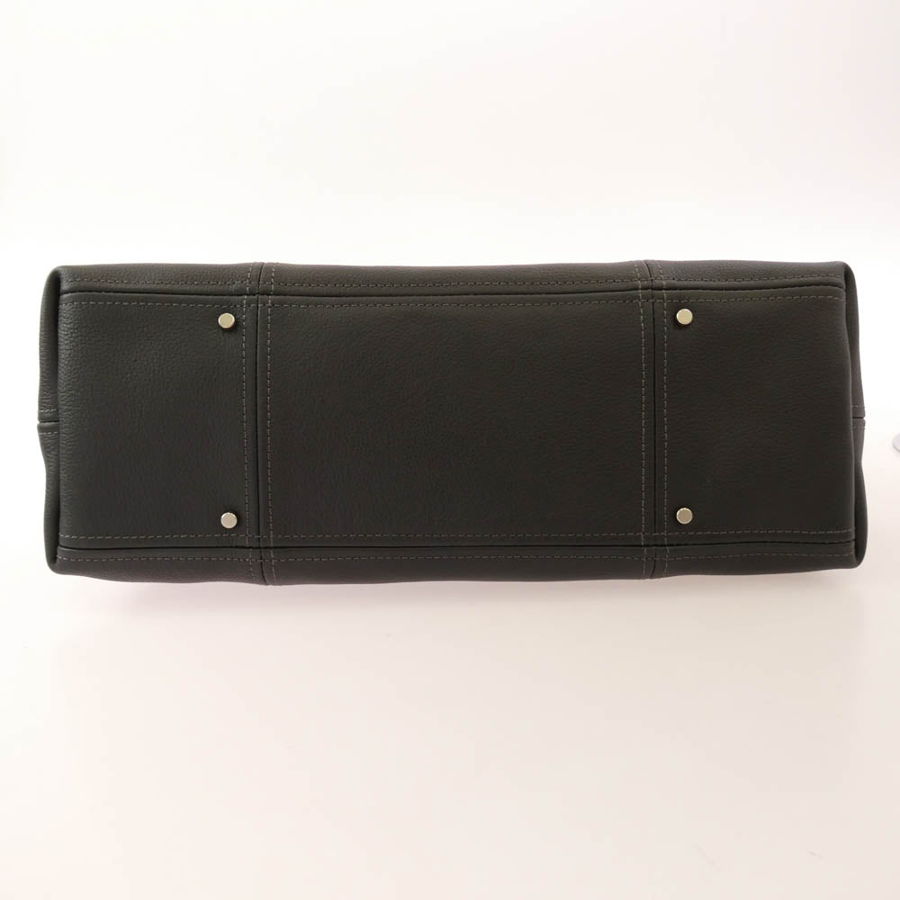 aniary アニアリ 07-02011 Shrink Leather シュリンクレザー ビジネストート チャコール系【極上美品】【中古】