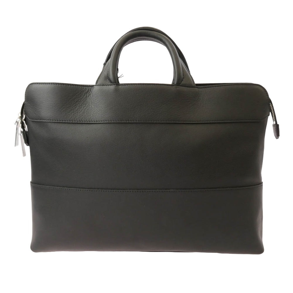 aniary アニアリ 36-01000 Artisan Leather ビジネストート レザー ブリーフ ブラック系【極上美品】【中古】