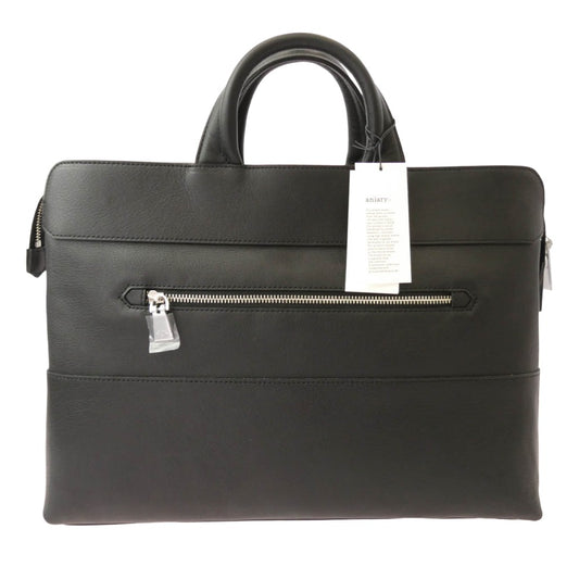 aniary アニアリ 36-01000 Artisan Leather ビジネストート レザー ブリーフ ブラック系【極上美品】【中古】