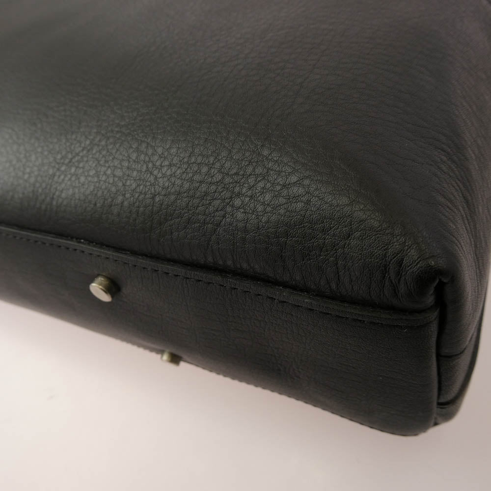 aniary アニアリ 36-01000 Artisan Leather ビジネストート レザー ブリーフ ブラック系【極上美品】【中古】