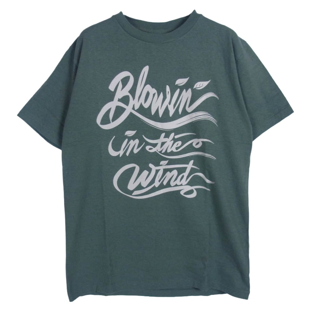 STANDARD CALIFORNIA スタンダードカリフォルニア SD BLOWIN' IN THE WIND Tシャツ モスグリーン系 S【新古品】【未使用】【中古】