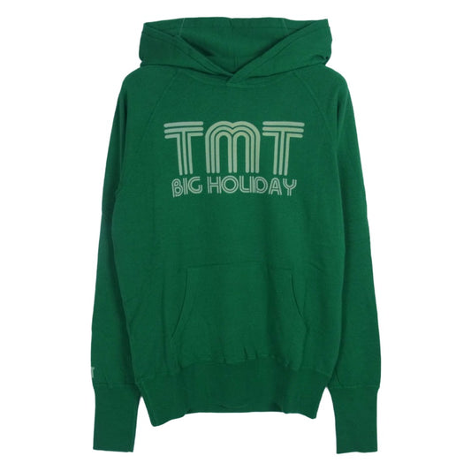 TMT ティーエムティー THP-S12SP01 TMT BIG HOLIDAY プリント スウェット パーカー グリーン系 M【極上美品】【中古】