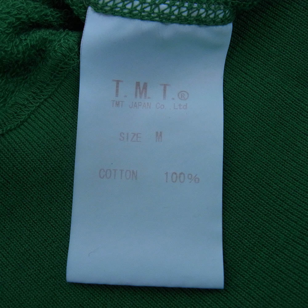 TMT ティーエムティー THP-S12SP01 TMT BIG HOLIDAY プリント スウェット パーカー グリーン系 M【極上美品】【中古】