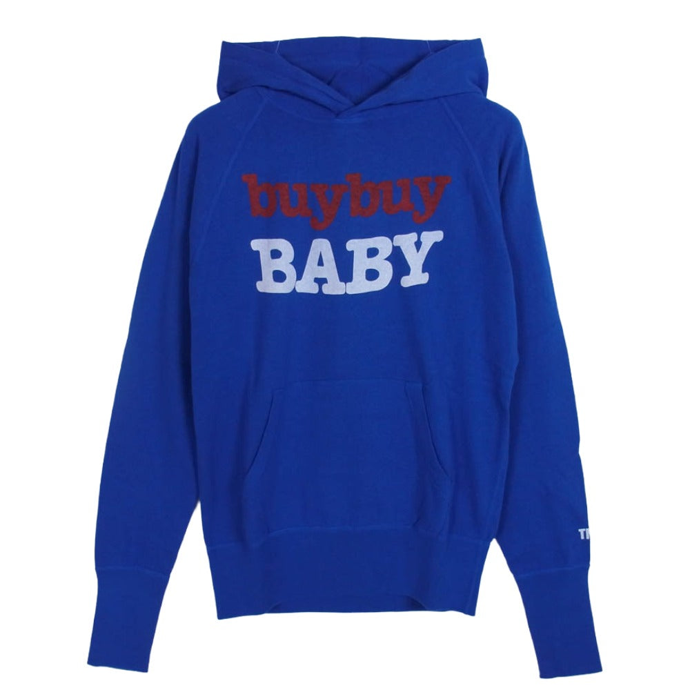 TMT ティーエムティー TSW-S17SP01 buy buy baby プリント スウェット パーカー ブルー系 M【極上美品】【中古】