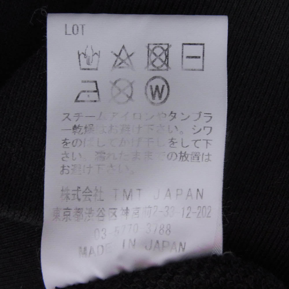 TMT ティーエムティー TSW-F18SP03 TRIPLE STARS プリント スウェット パーカー ブラック系 M【極上美品】【中古】