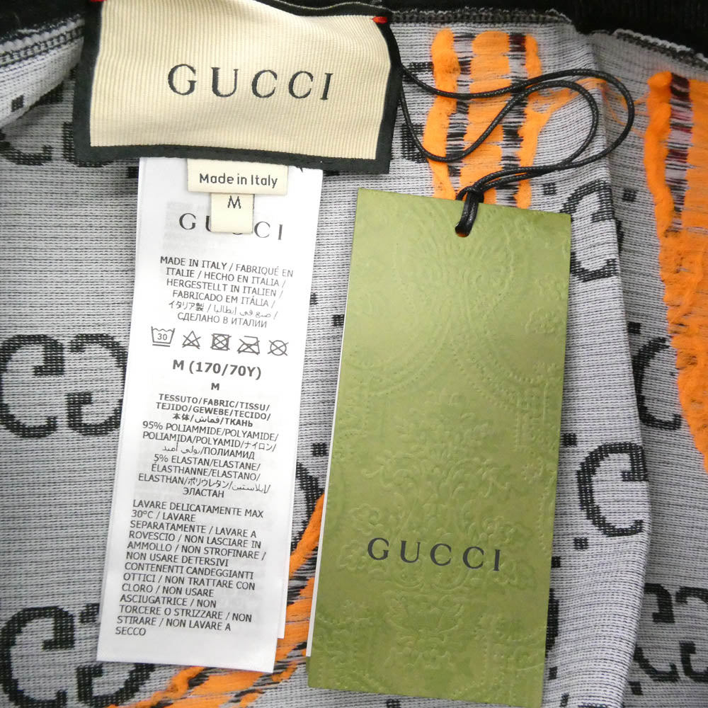 GUCCI グッチ 689203 XJEFV GG Jersey Jacquard Leggings ジャージー ジャカード レギンス パンツ Mサイズ ブラック系 M【新古品】【未使用】【中古】