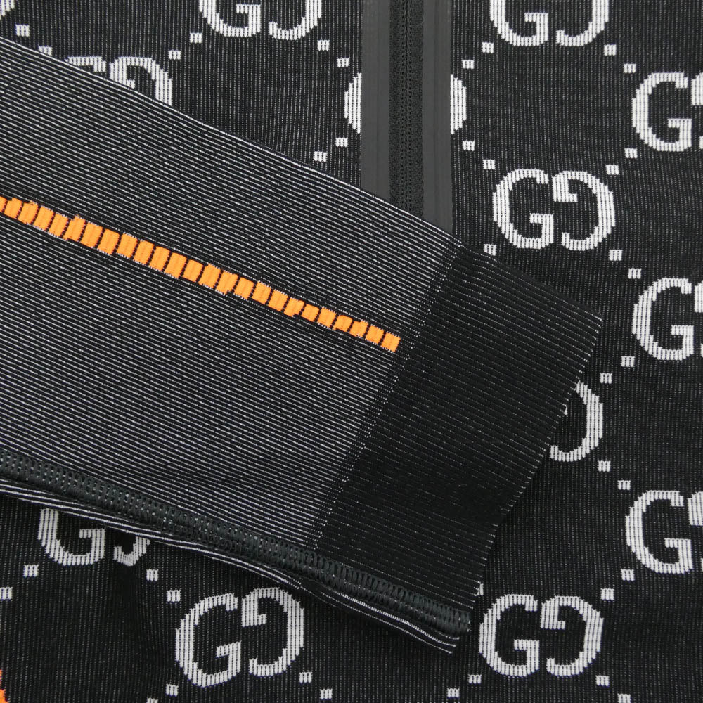 GUCCI グッチ 689201 XJEFU GG Jersey Jacquard Cropped Top ジャージー ジャカード クロップド トップ ジャケット ブラック系 M【新古品】【未使用】【中古】